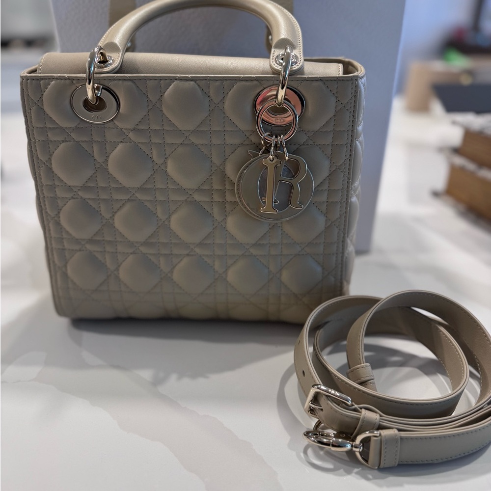 Lady Dior medium lambskin  LIKE NEW condition